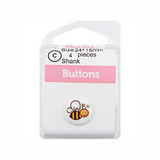 White Bee Buttons