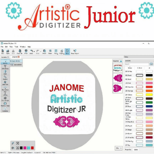 Janome artistic digitizer jr