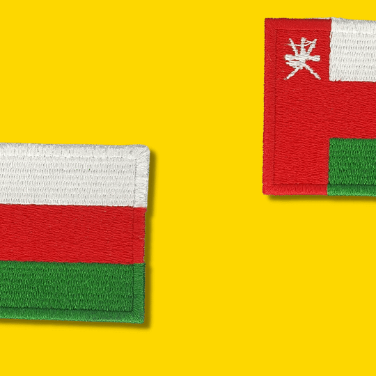 Oman flag patch
